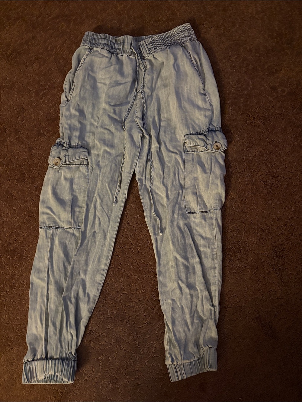 Dress Forum Light Blue Cargo Jogger Jeans